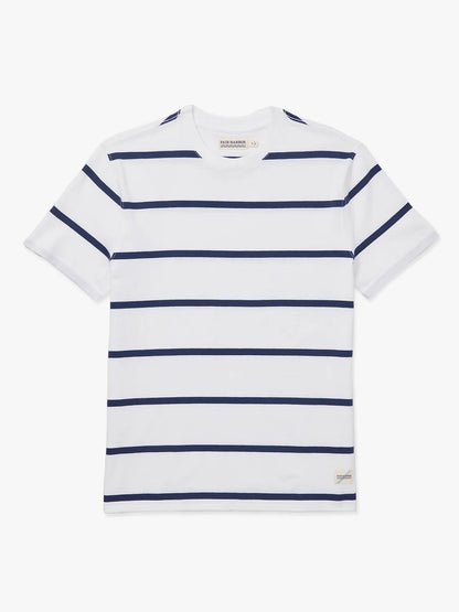 Fair Harbor Saltaire Tee - Beach Navy Stripe