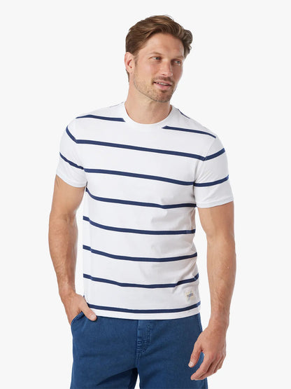 Fair Harbor Saltaire Tee - Beach Navy Stripe