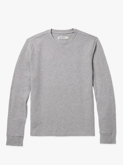 Fair Harbor Hudson Waffle Crew - Heather Grey