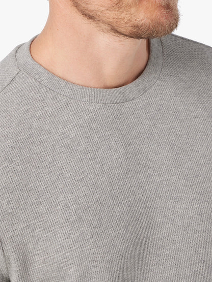 Fair Harbor Hudson Waffle Crew - Heather Grey