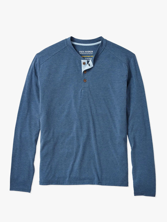 Fair Harbor SeaBreeze Henley - Dark Denim