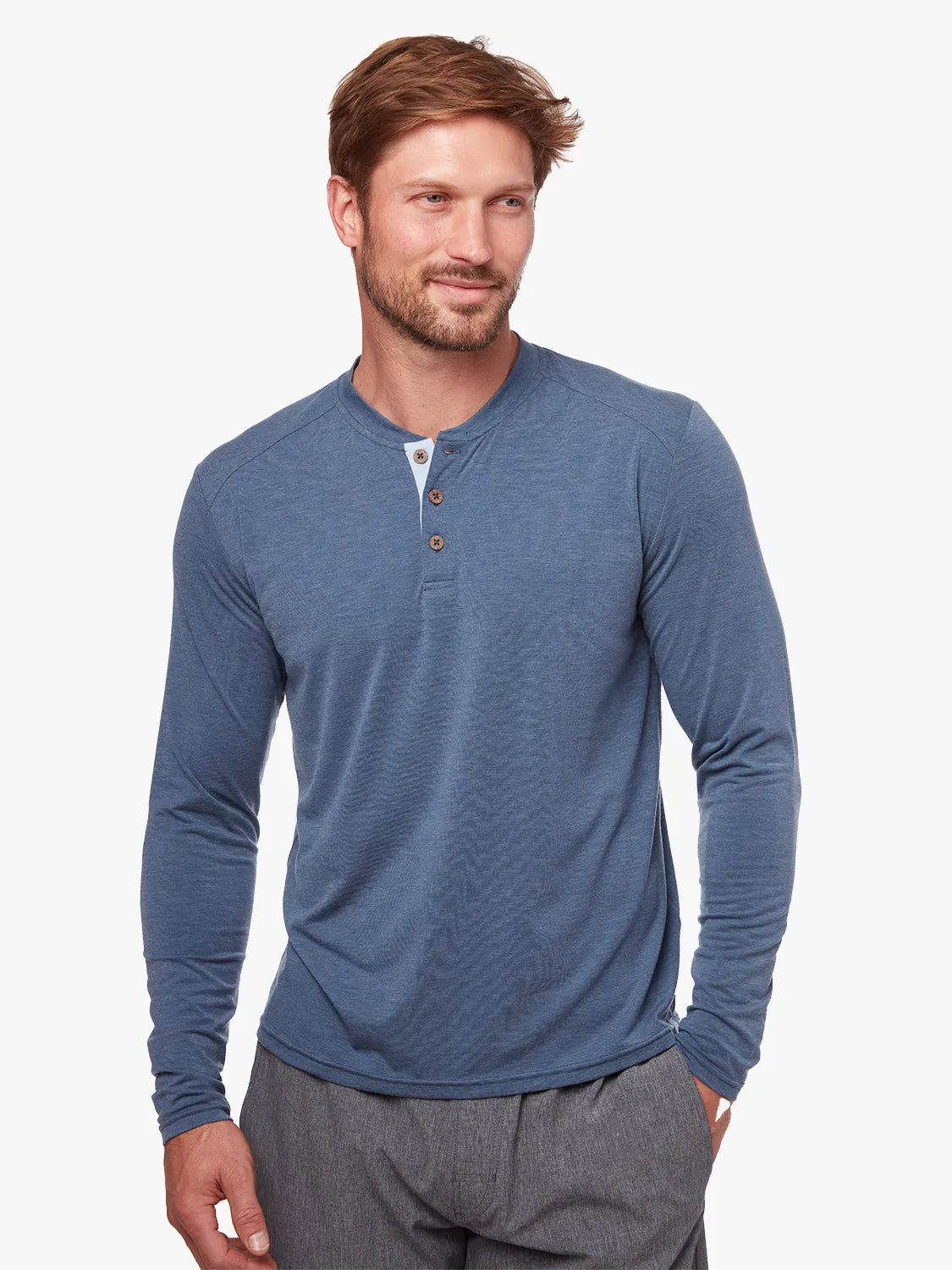 Fair Harbor SeaBreeze Henley - Dark Denim
