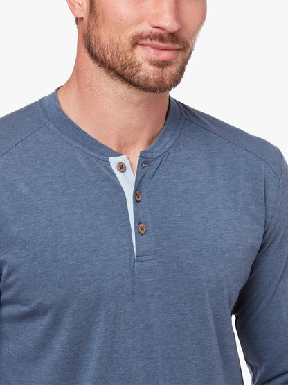 Fair Harbor SeaBreeze Henley - Dark Denim