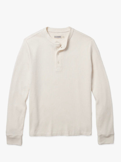 Fair Harbor Hudson Waffle Henley - Shell