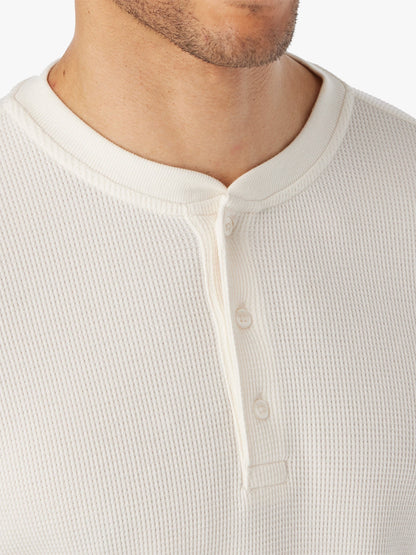 Fair Harbor Hudson Waffle Henley - Shell