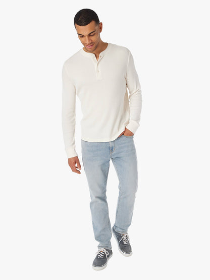 Fair Harbor Hudson Waffle Henley - Shell