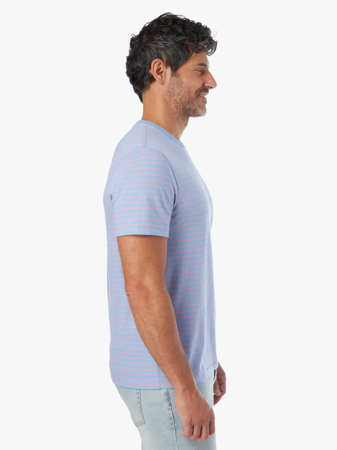 Fair Harbor Kismet Tee - Light Blue Sailing Stripe