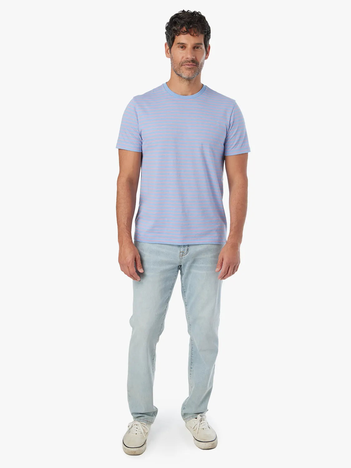 Fair Harbor Kismet Tee - Light Blue Sailing Stripe