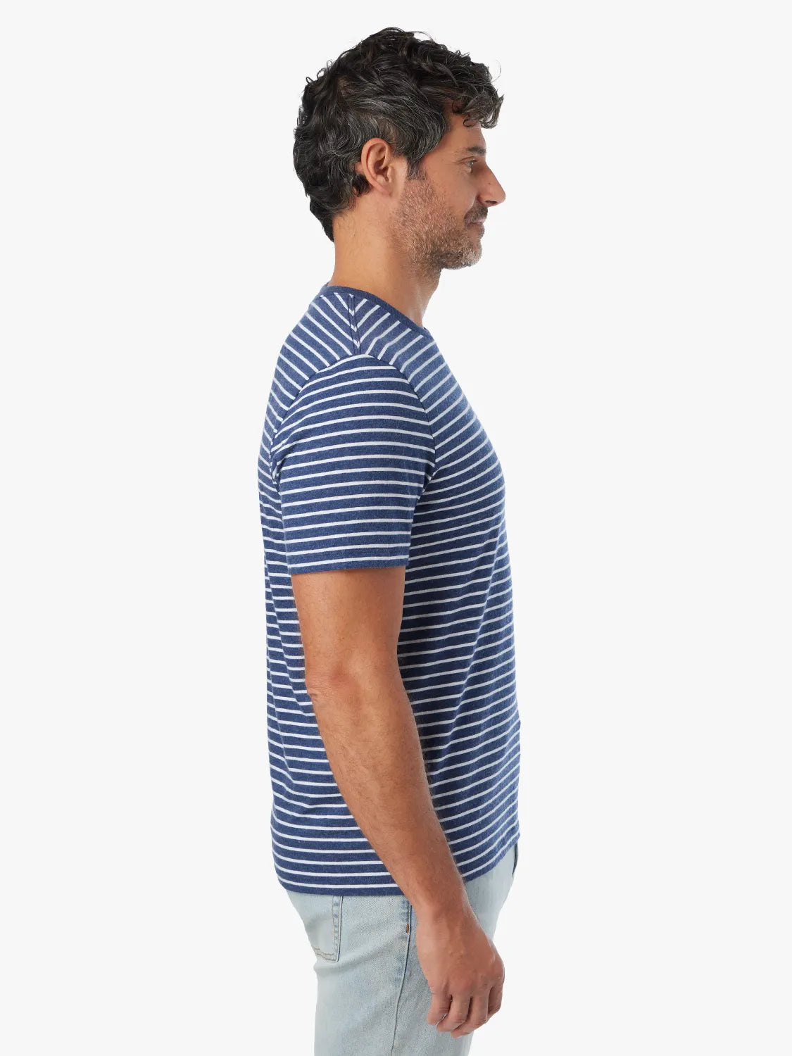Fair Harbor Kismet Tee - Navy Sailing Stripe