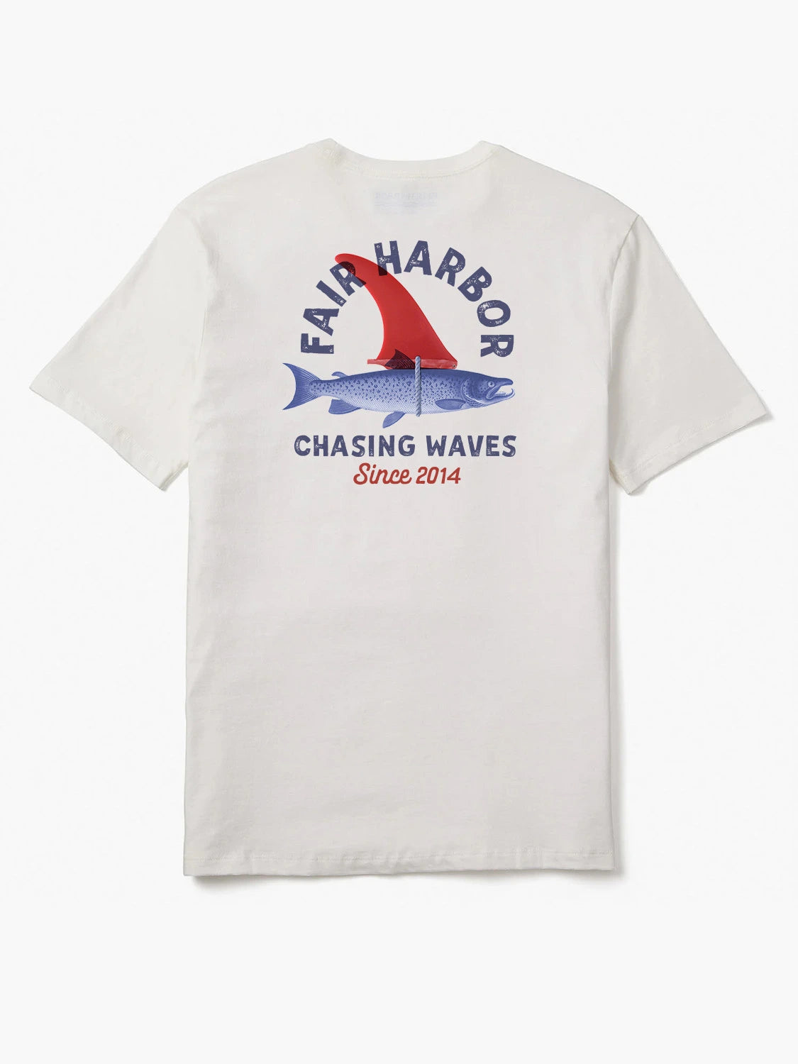 Fair Harbor Kismet Tee - White Chasing Waves