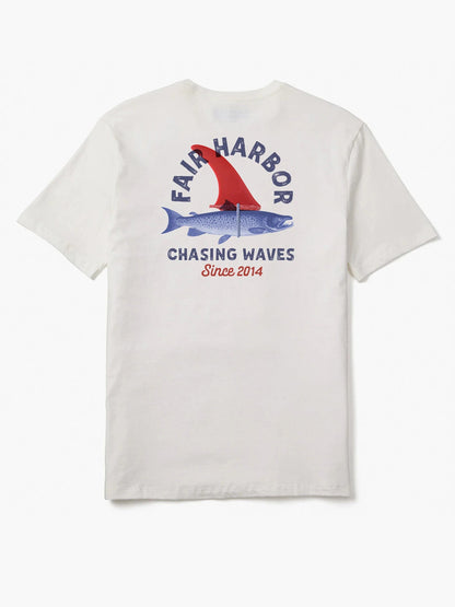 Fair Harbor Kismet Tee - White Chasing Waves