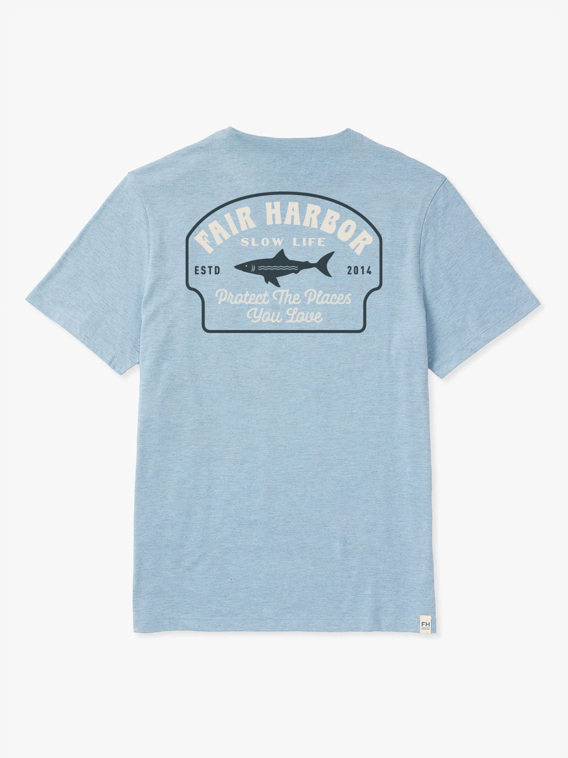 Fair Harbor Kismet Tee - Light Blue Slow Life