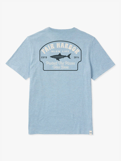 Fair Harbor Kismet Tee - Light Blue Slow Life