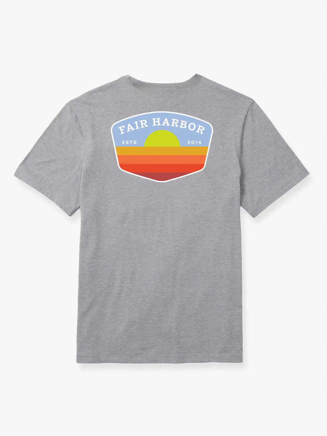 Fair Harbor Kismet Tee - Heather Grey Golden Sunset