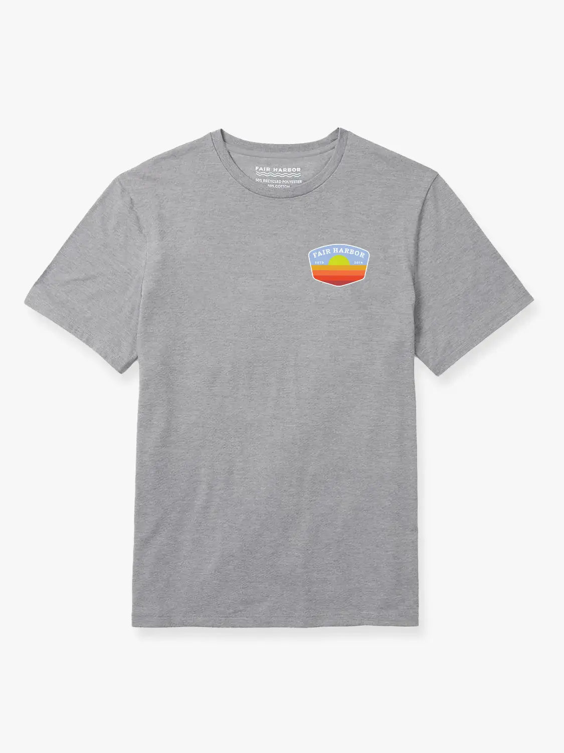 Fair Harbor Kismet Tee - Heather Grey Golden Sunset