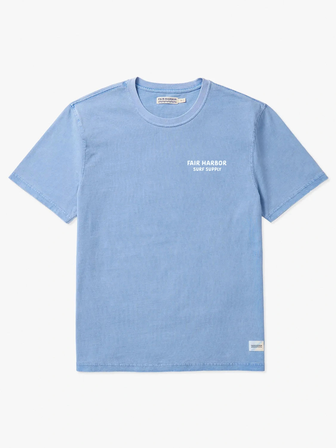 Fair Harbor Saltaire Graphic Tee - Light Blue Surf The Wave