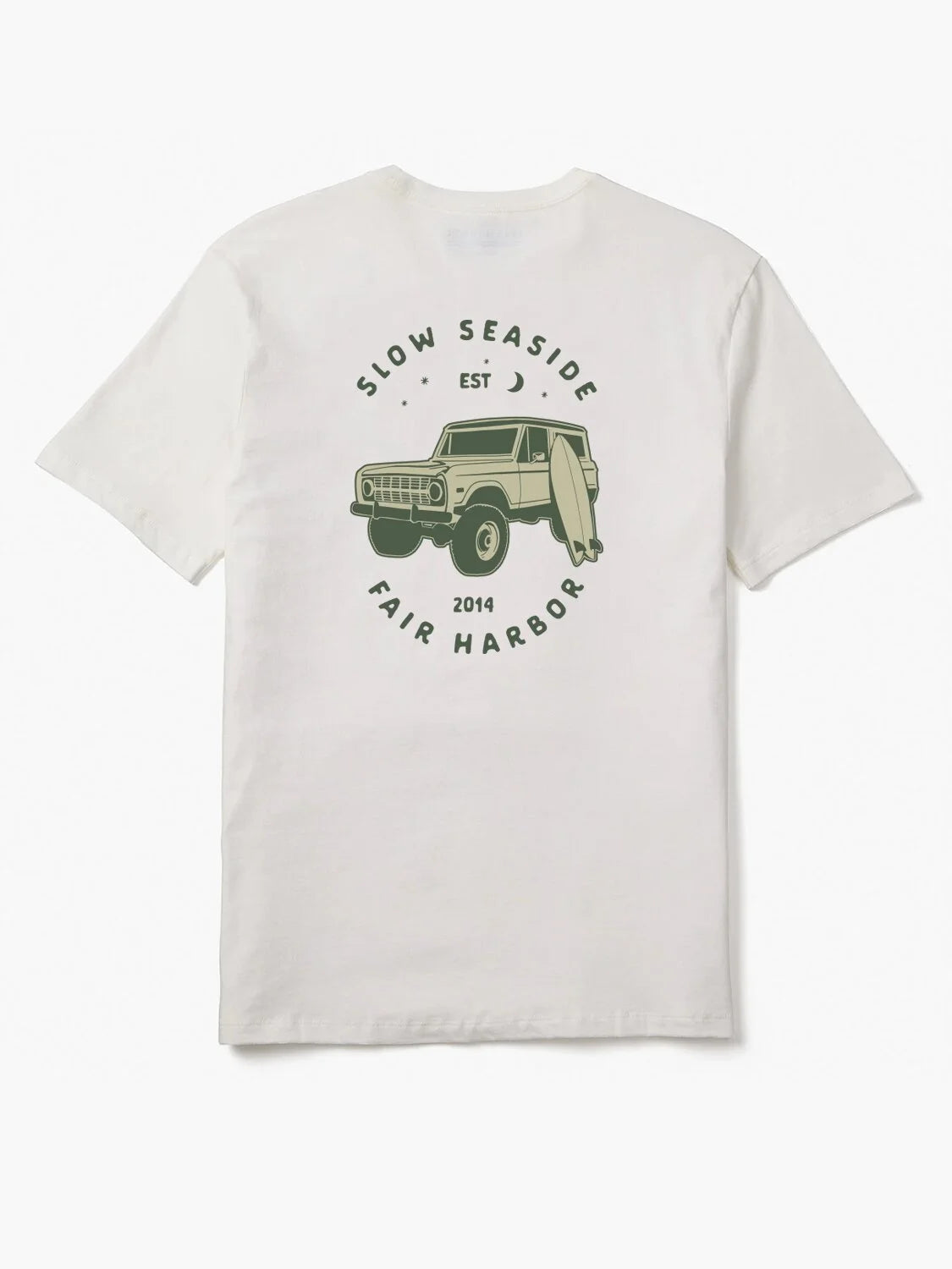 Fair Harbor Kismet Tee - White Slow Seaside Bronco