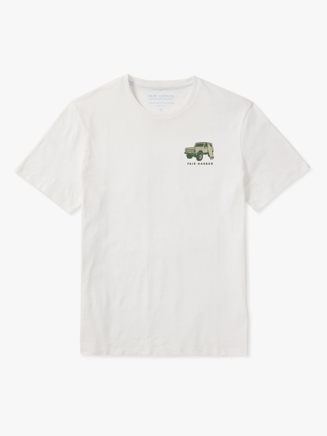 Fair Harbor Kismet Tee - White Slow Seaside Bronco