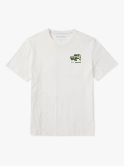 Fair Harbor Kismet Tee - White Slow Seaside Bronco
