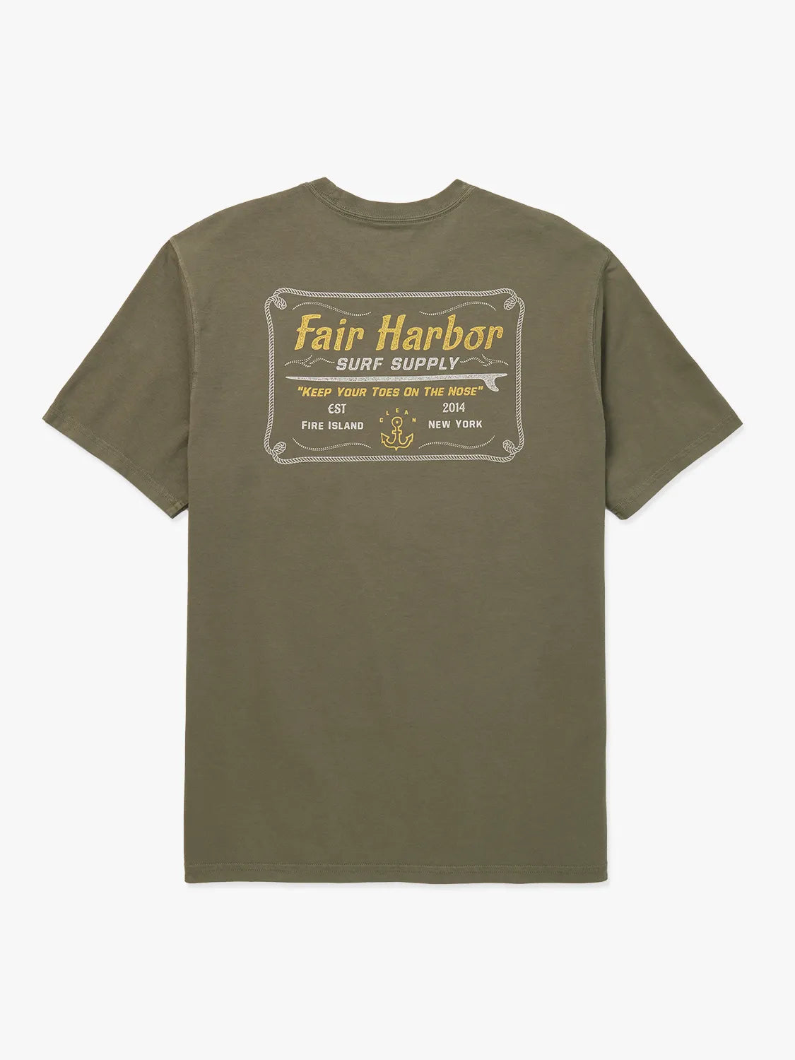 Fair Harbor Saltaire Graphic Tee - Olive Surf Supply