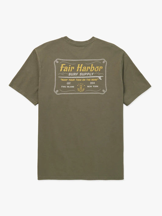 Fair Harbor Saltaire Graphic Tee - Olive Surf Supply