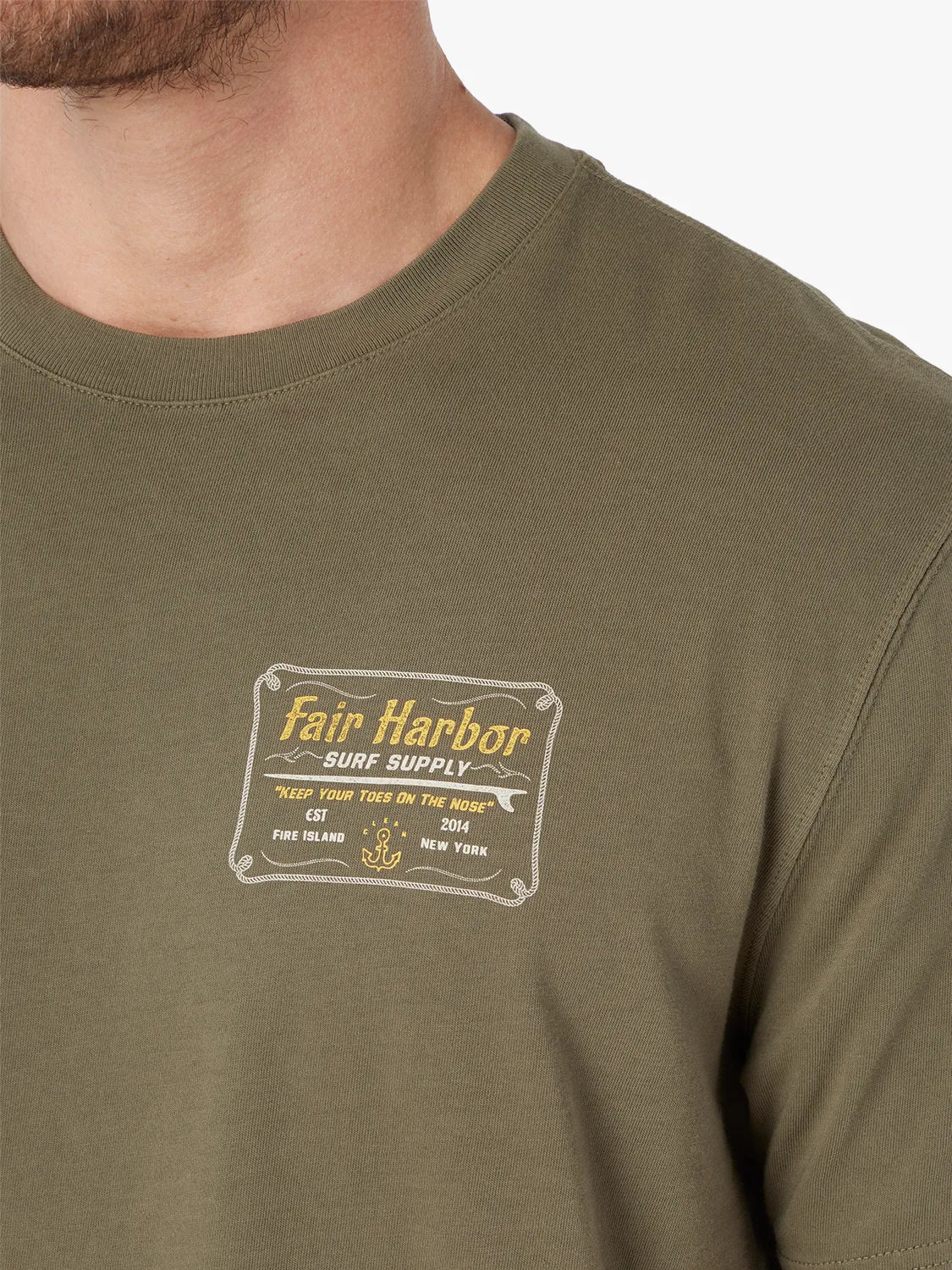 Fair Harbor Saltaire Graphic Tee - Olive Surf Supply