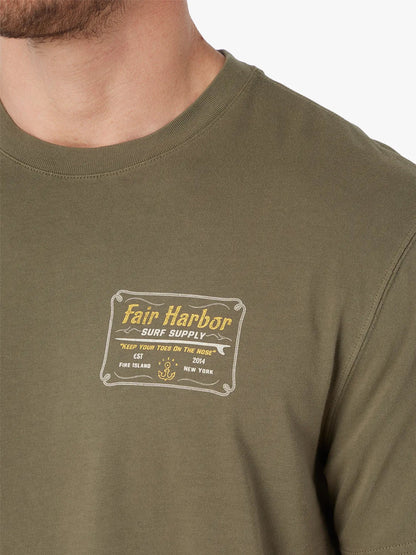 Fair Harbor Saltaire Graphic Tee - Olive Surf Supply