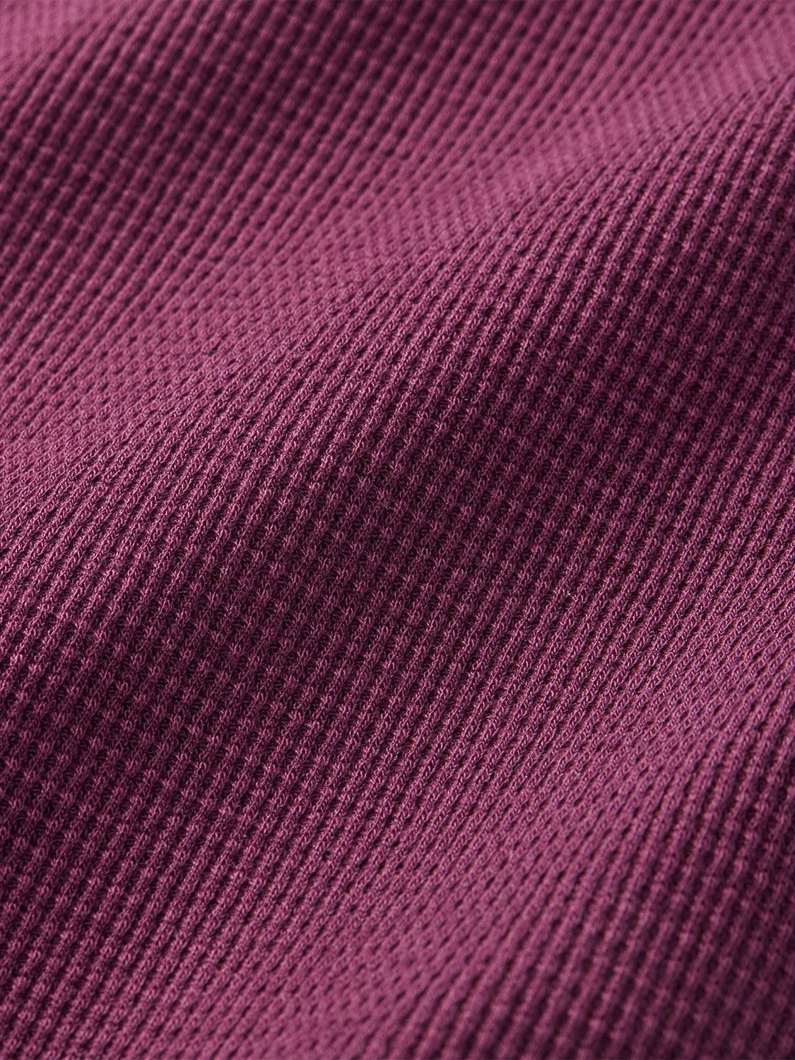 Fair Harbor Hudson Waffle Crew - Burgundy