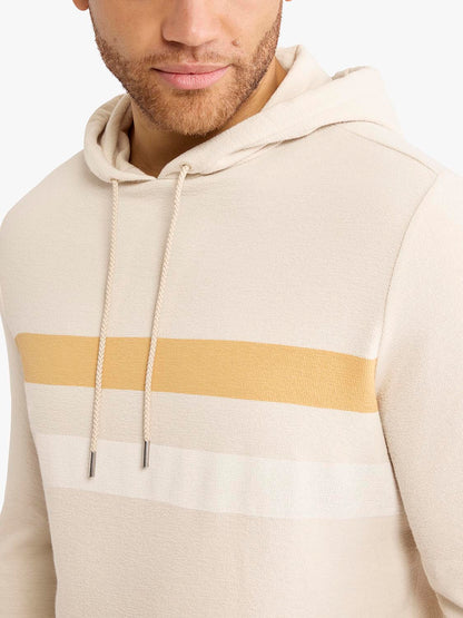 Fair Harbor Sundown Terry Hoodie - Sunset Stripe