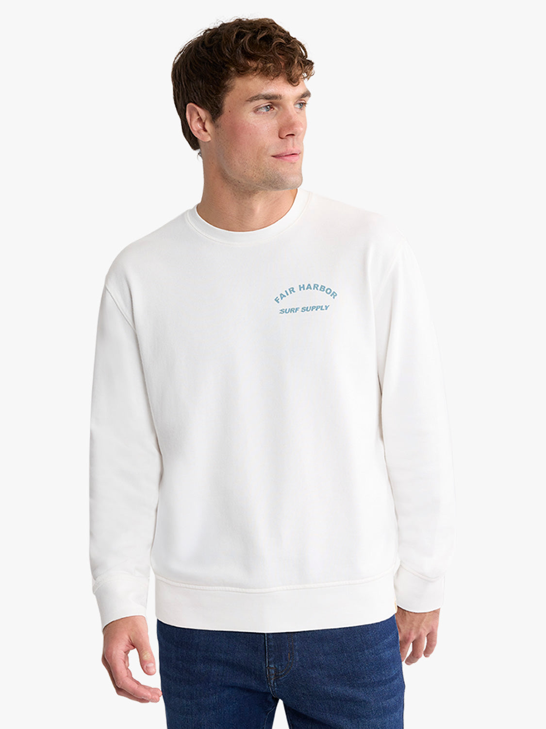 Fair Harbor Saltaire Graphic Crewneck - Ivory FH Hotel