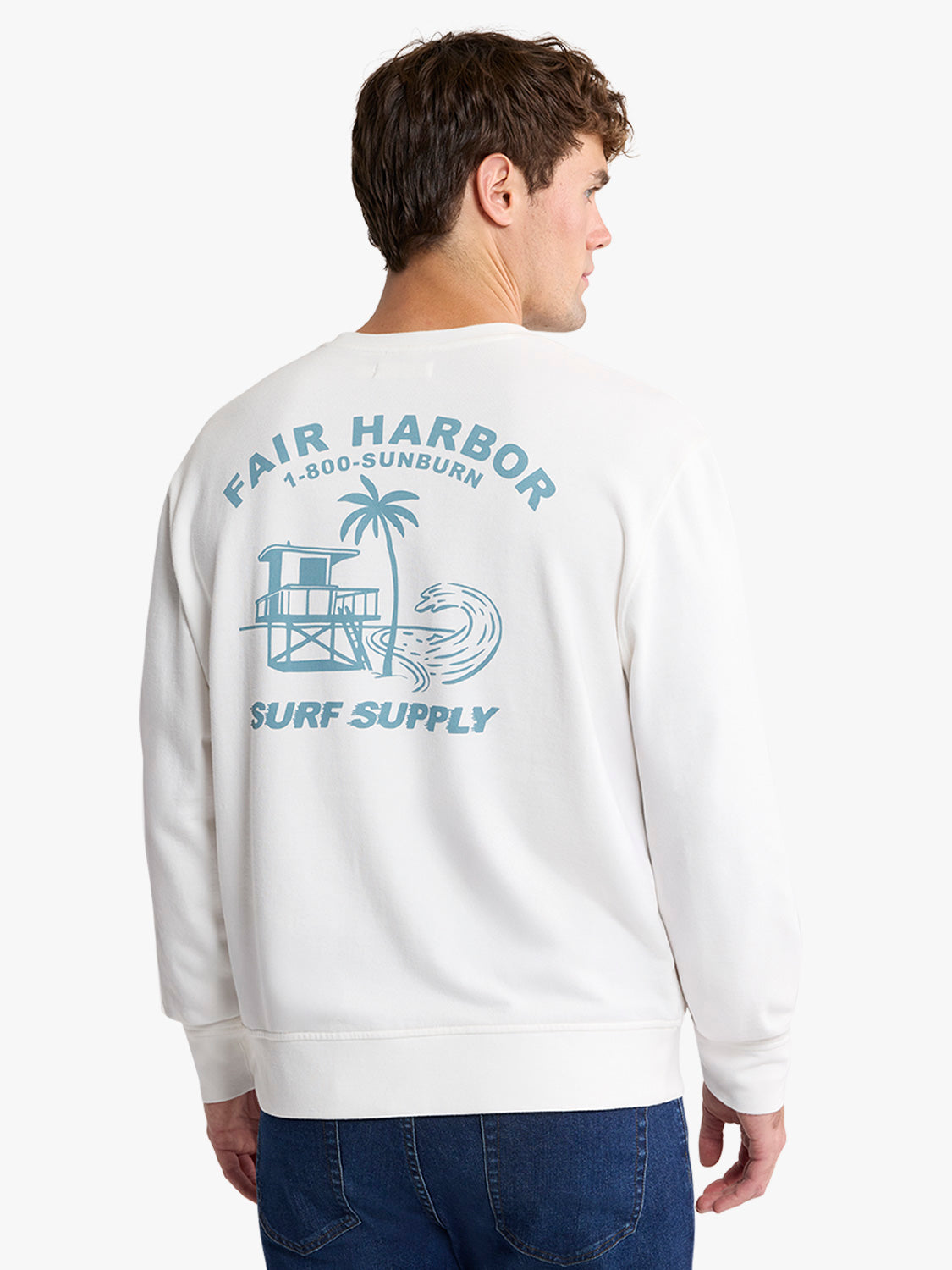 Fair Harbor Saltaire Graphic Crewneck - Ivory FH Hotel