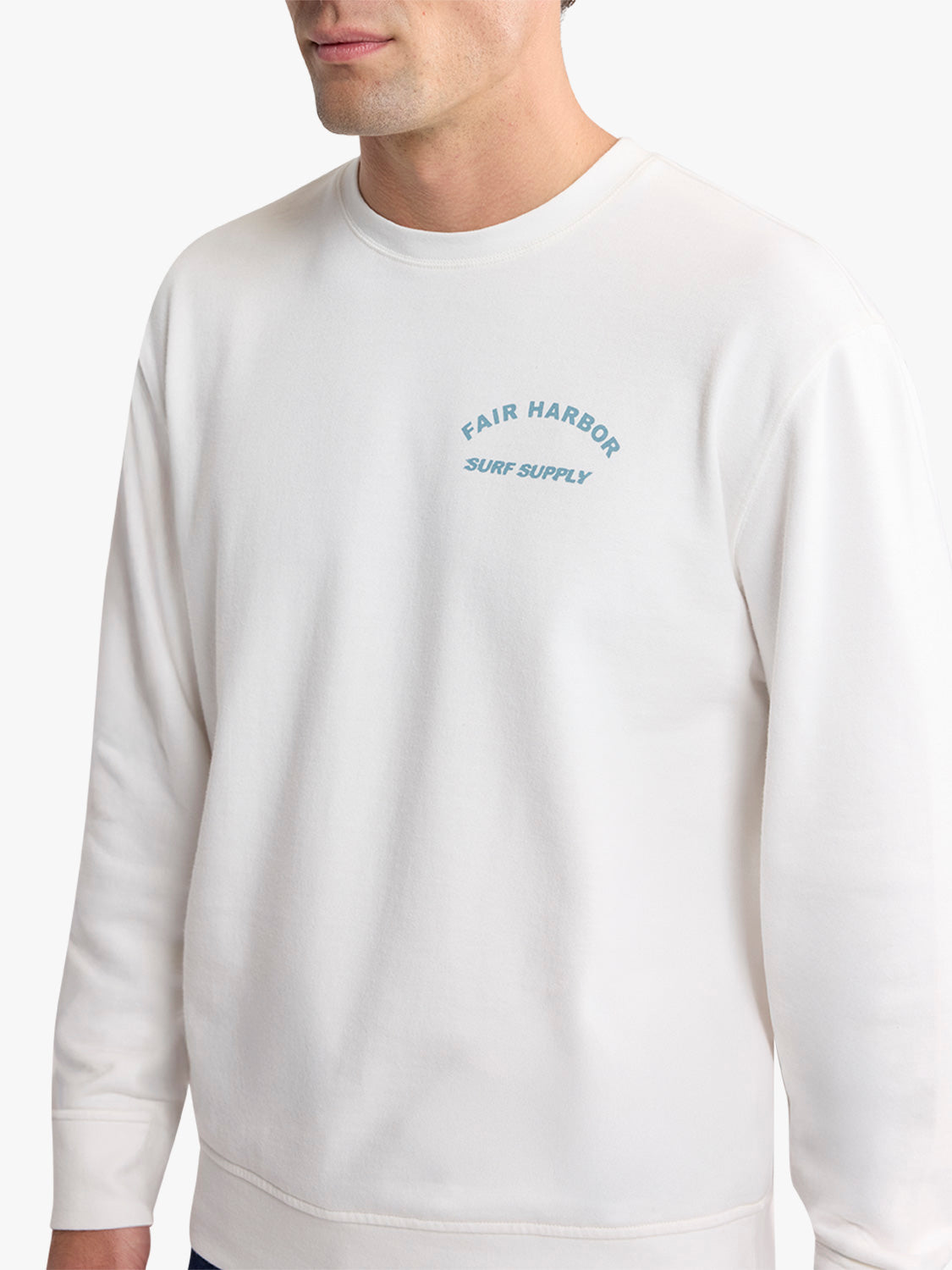 Fair Harbor Saltaire Graphic Crewneck - Ivory FH Hotel