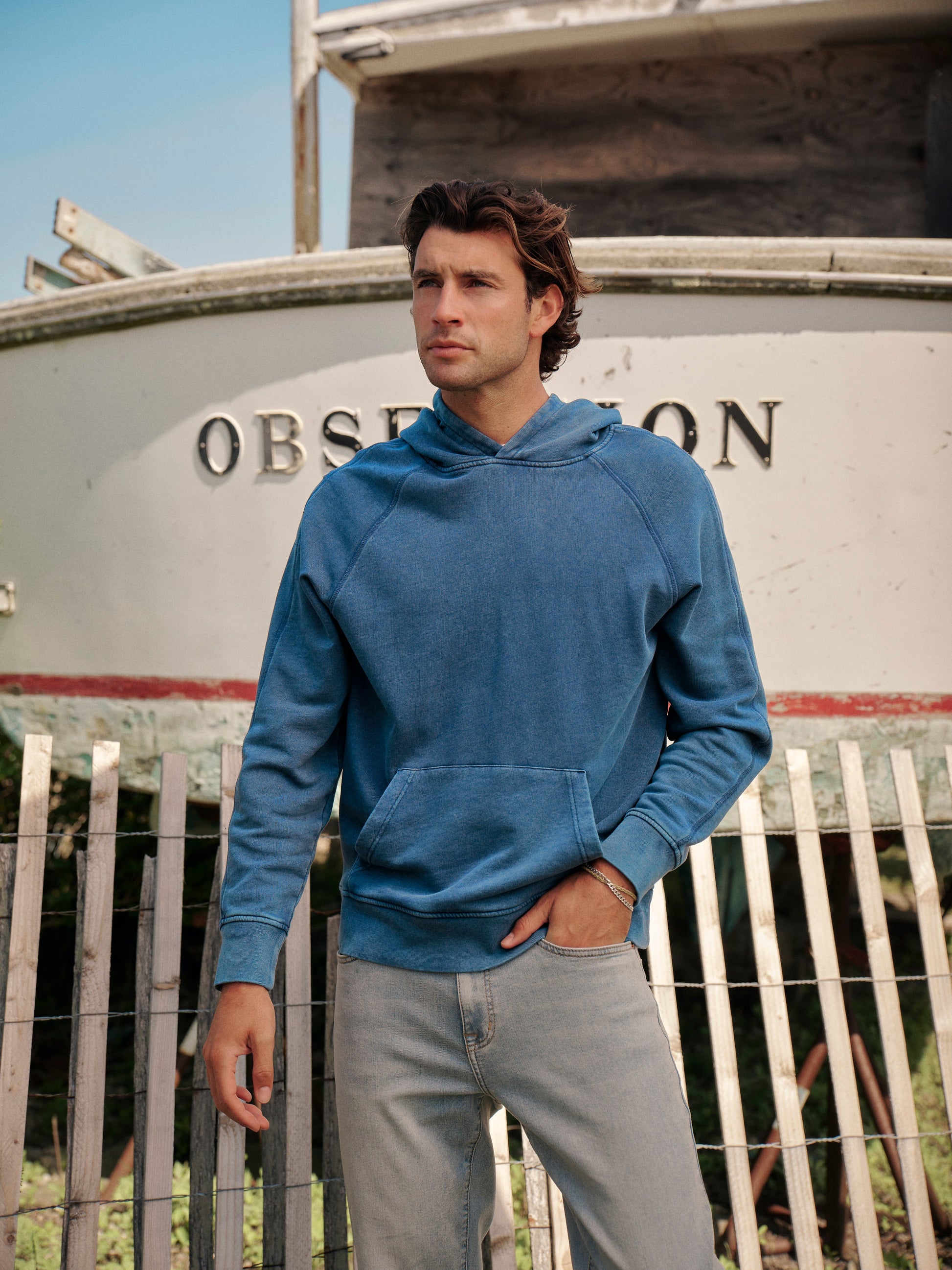Fair Harbor Saltaire Hoodie - Navy