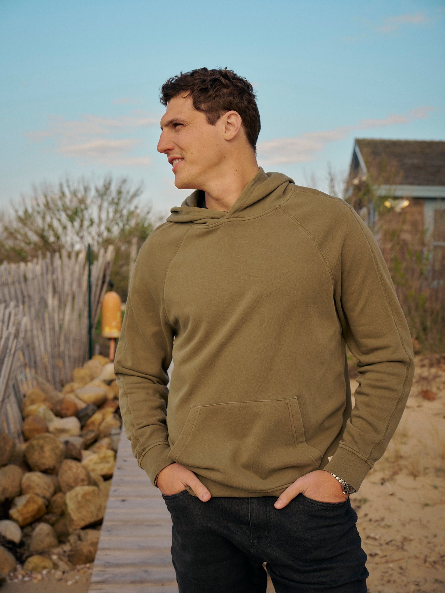 Fair Harbor Saltaire Hoodie - Olive