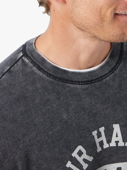 Fair Harbor Saltaire Graphic Crewneck - Black Collegiate