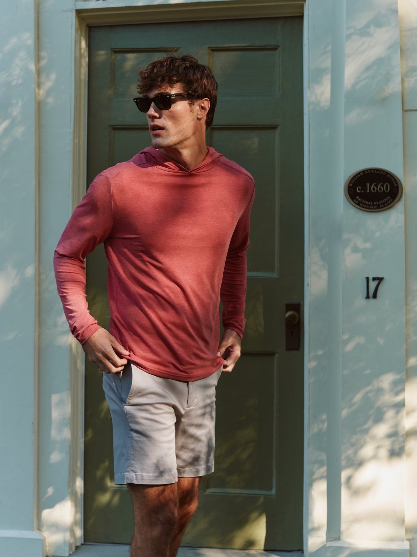 Fair Harbor SeaBreeze Hoodie - Mineral Red