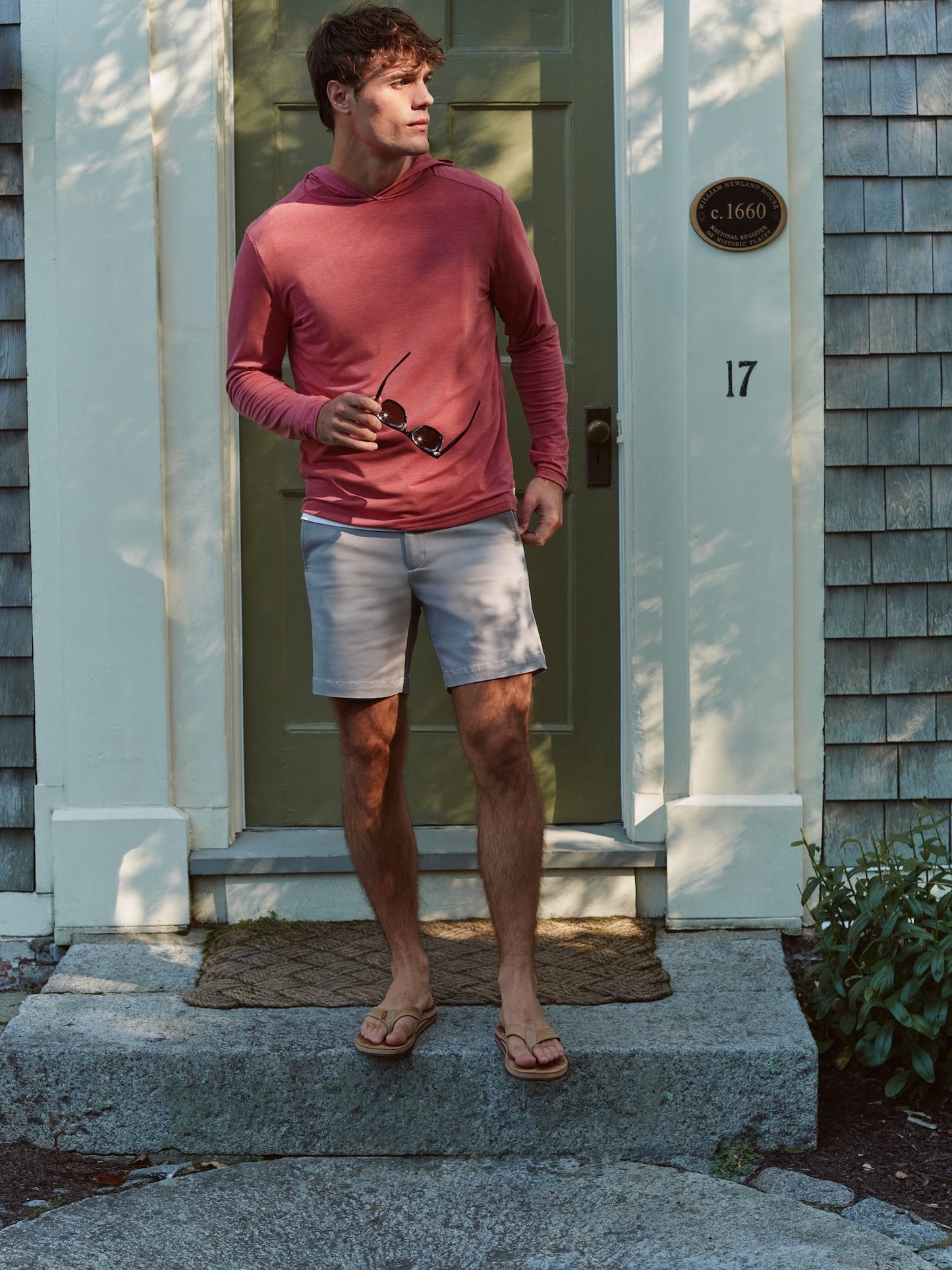 Fair Harbor SeaBreeze Hoodie - Mineral Red