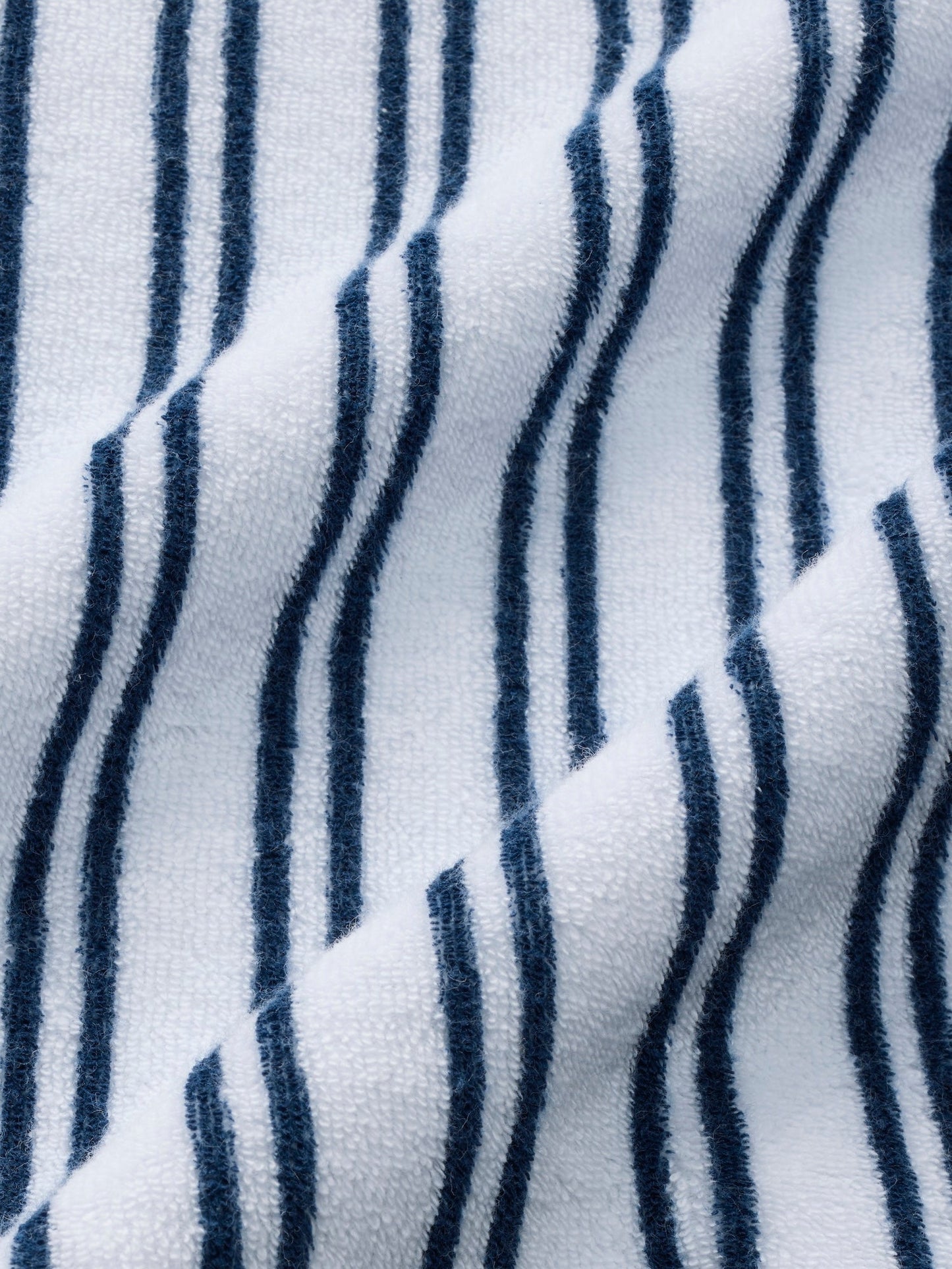 Fair Harbor Ravello Terry Short Sleeve Button Up - Beach Stripe