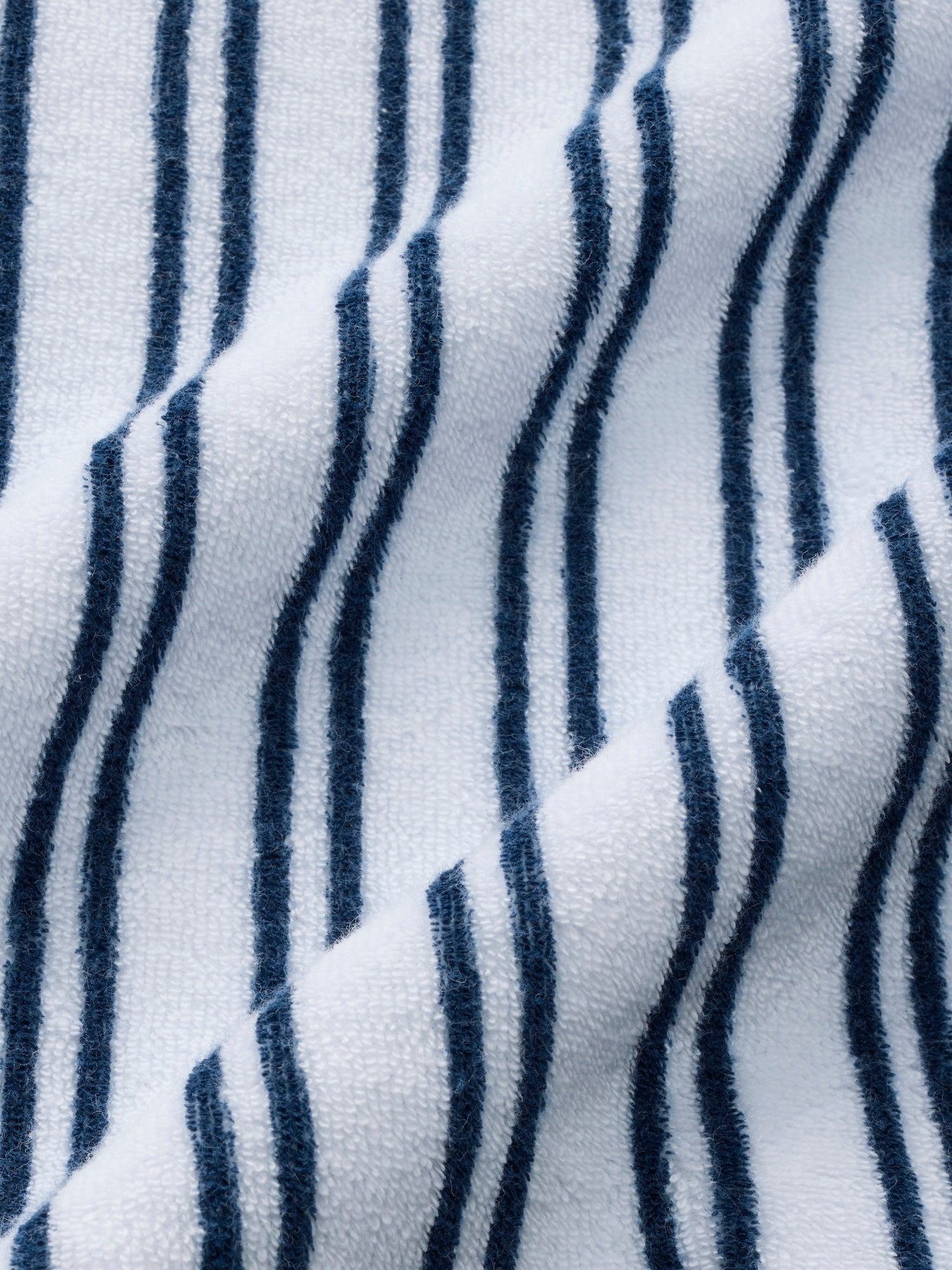 Fair Harbor Ravello Terry Short Sleeve Button Up - Beach Stripe