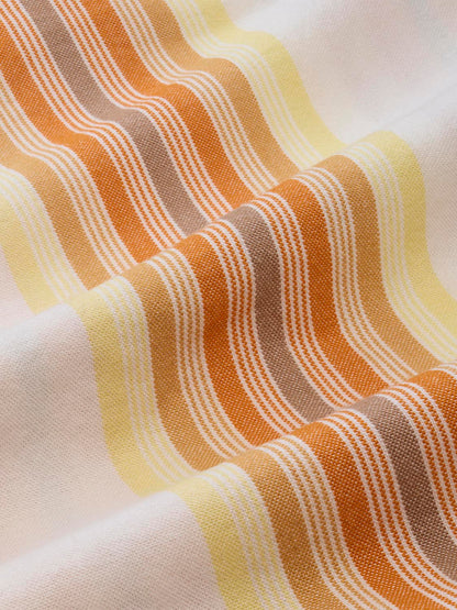 Fair Harbor Salty Oxford Shirt - Sunset Stripe