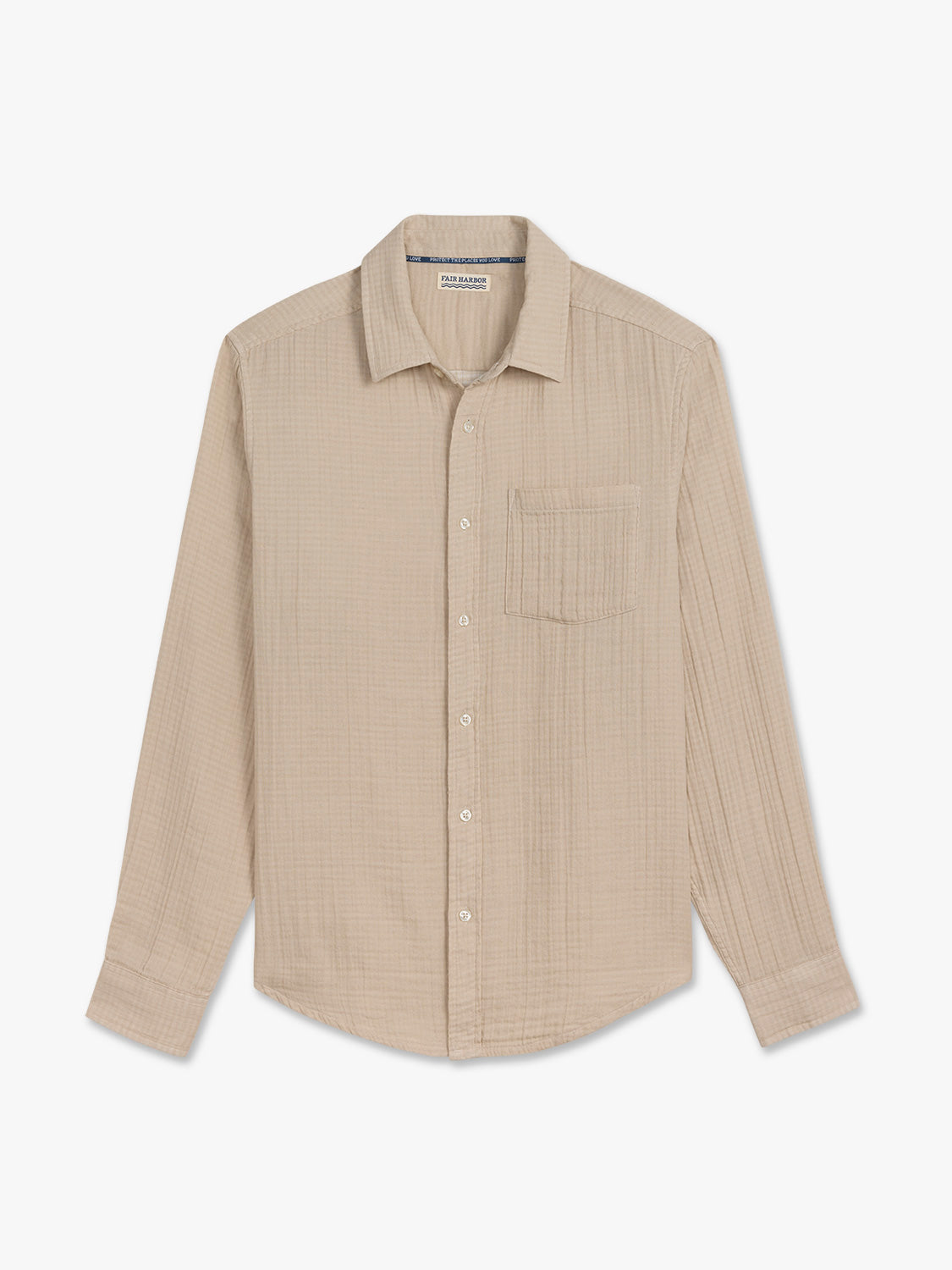 Fair Harbor Oceanfront Shirt - Shell