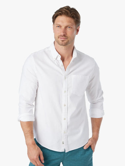 Fair Harbor Salty Oxford Shirt - White