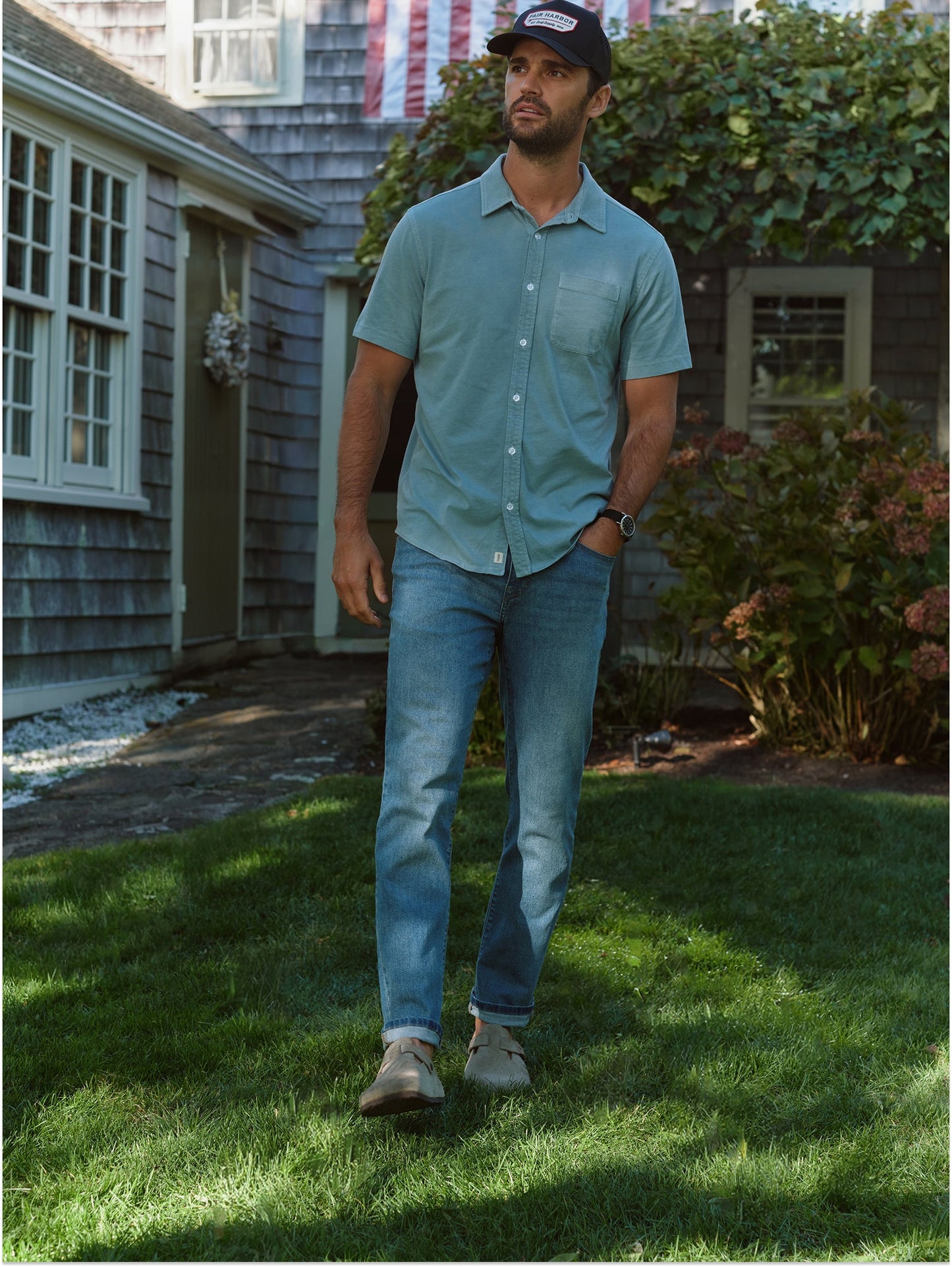 Fair Harbor Saltaire Shirt - Navy