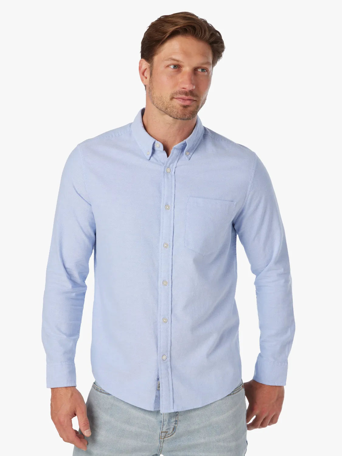 Fair Harbor Salty Oxford Shirt - Light Blue