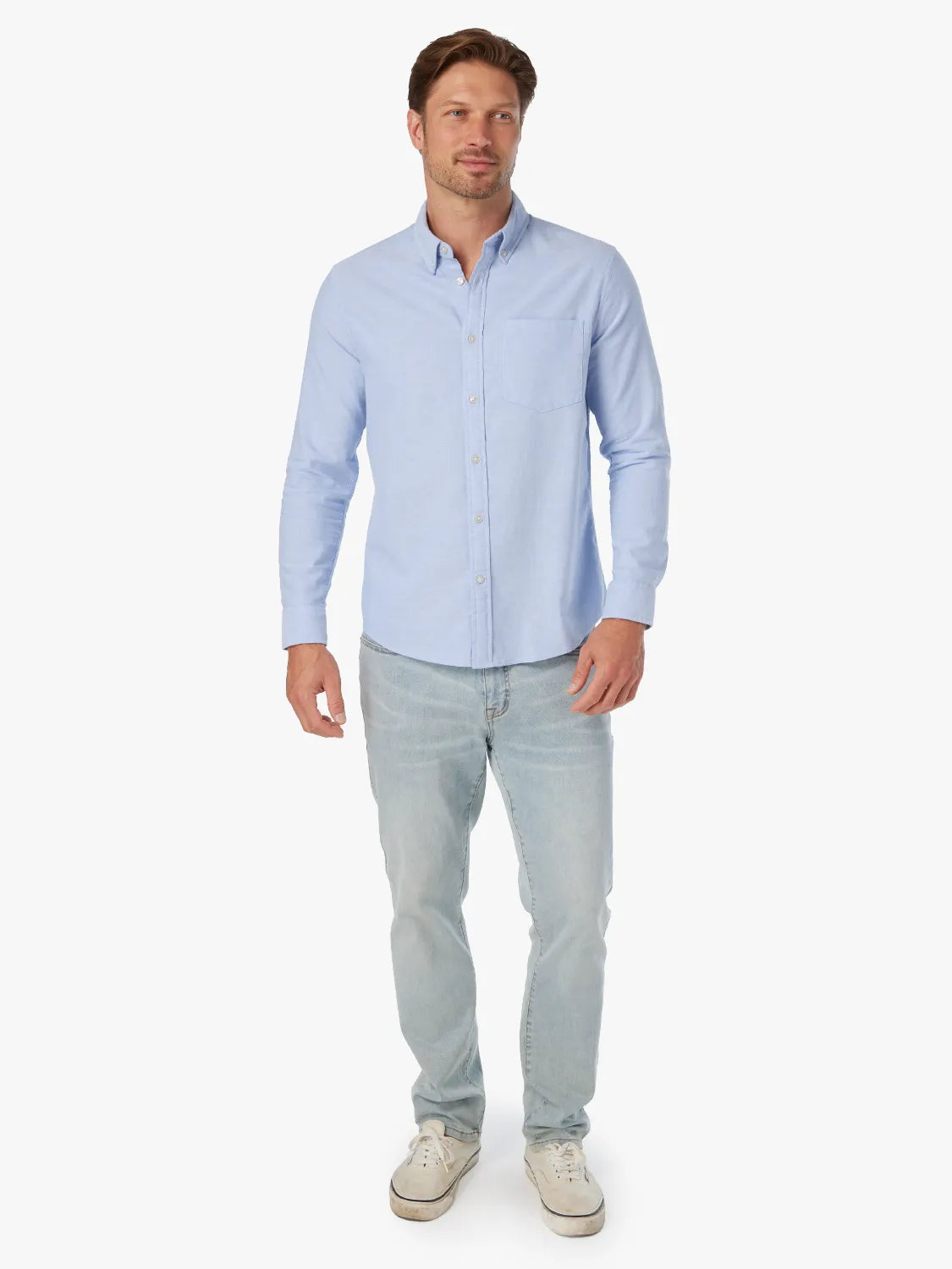 Fair Harbor Salty Oxford Shirt - Light Blue