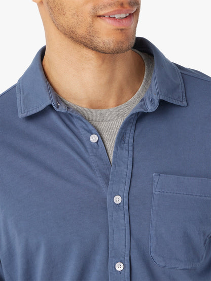 Fair Harbor Saltaire Long-Sleeve Shirt - Navy