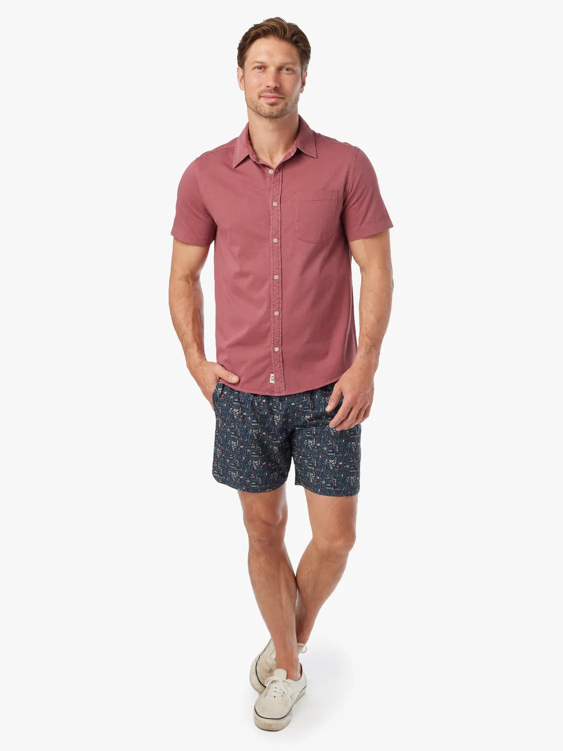 Fair Harbor Saltaire Shirt - Red