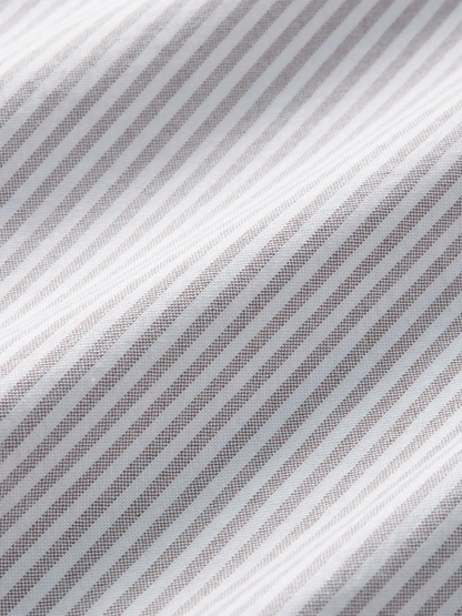 Fair Harbor Salty Oxford Shirt - Oak Stripe