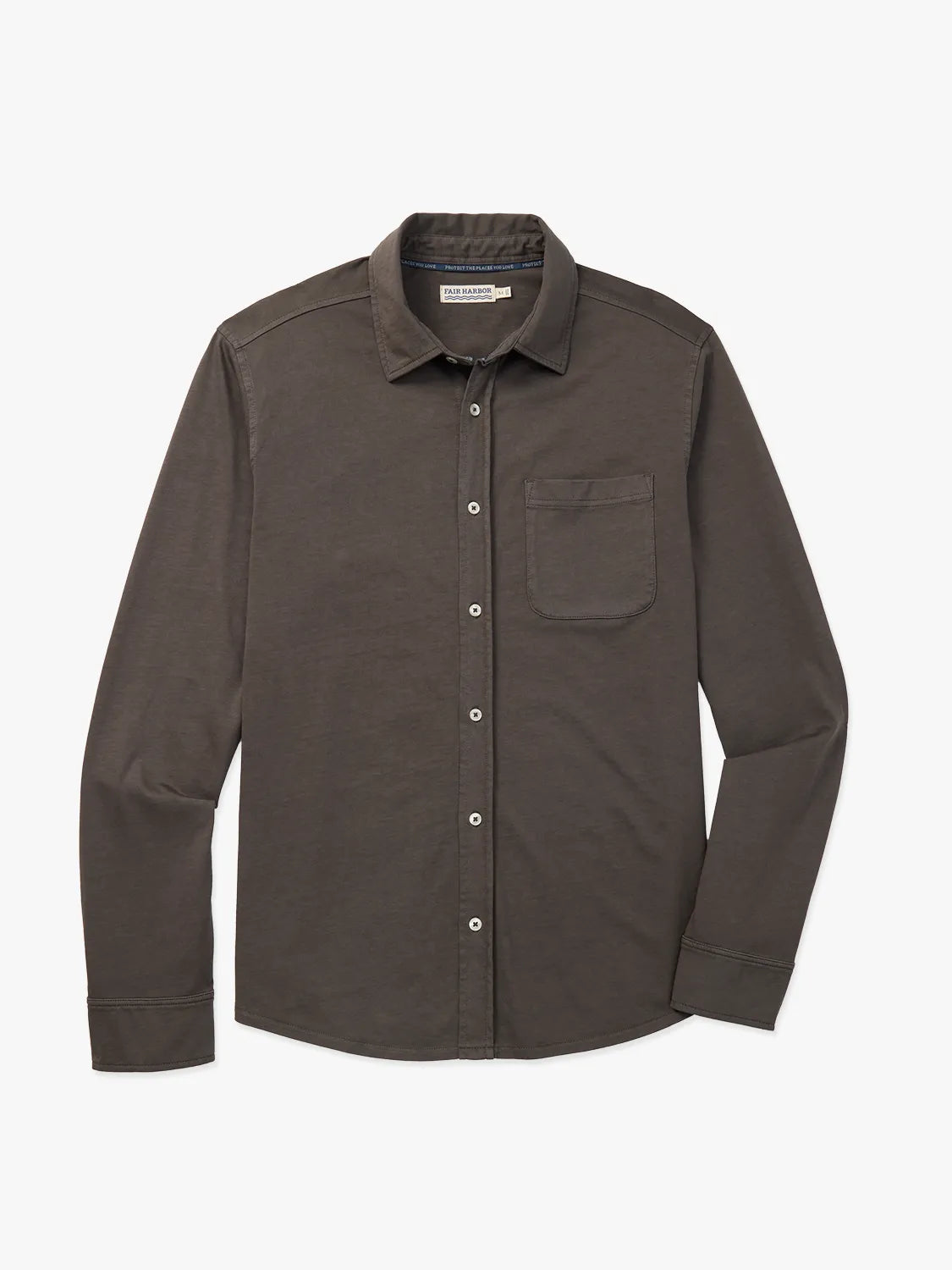 Fair Harbor Saltaire Long-Sleeve Shirt - Black