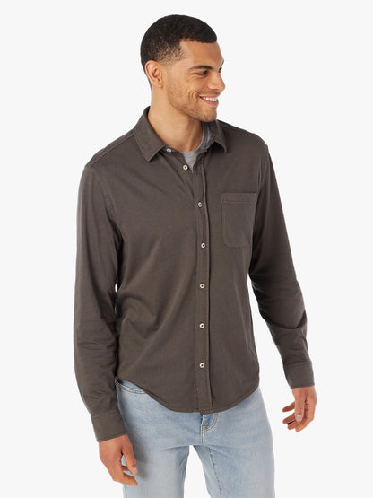 Fair Harbor Saltaire Long-Sleeve Shirt - Black